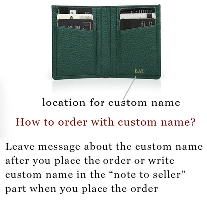 RFID Blocking Slim Leather Card Case Wallet for Men