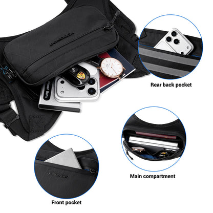 Running Vest Chest Bag for Men – Lightweight Waterproof Rig Pack for Cycling & Outdoor Training