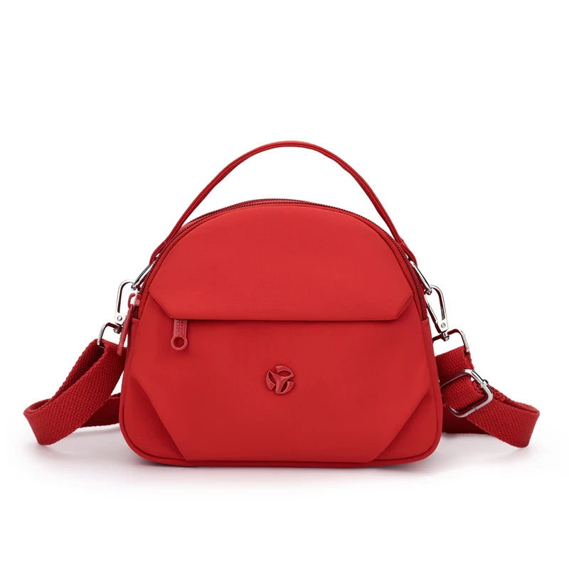 Women's Nylon Crossbody Tote Bag – Waterproof Travel Handbag