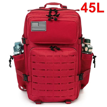 Tactical Backpack with Bottle Holder – 25L & 45L MOLLE Rucksack
