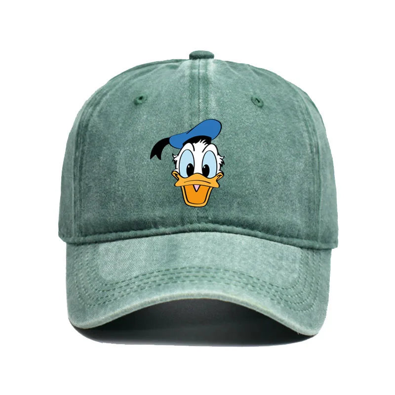 Cartoon Character Baseball Cap – Vintage Washed Unisex Hat