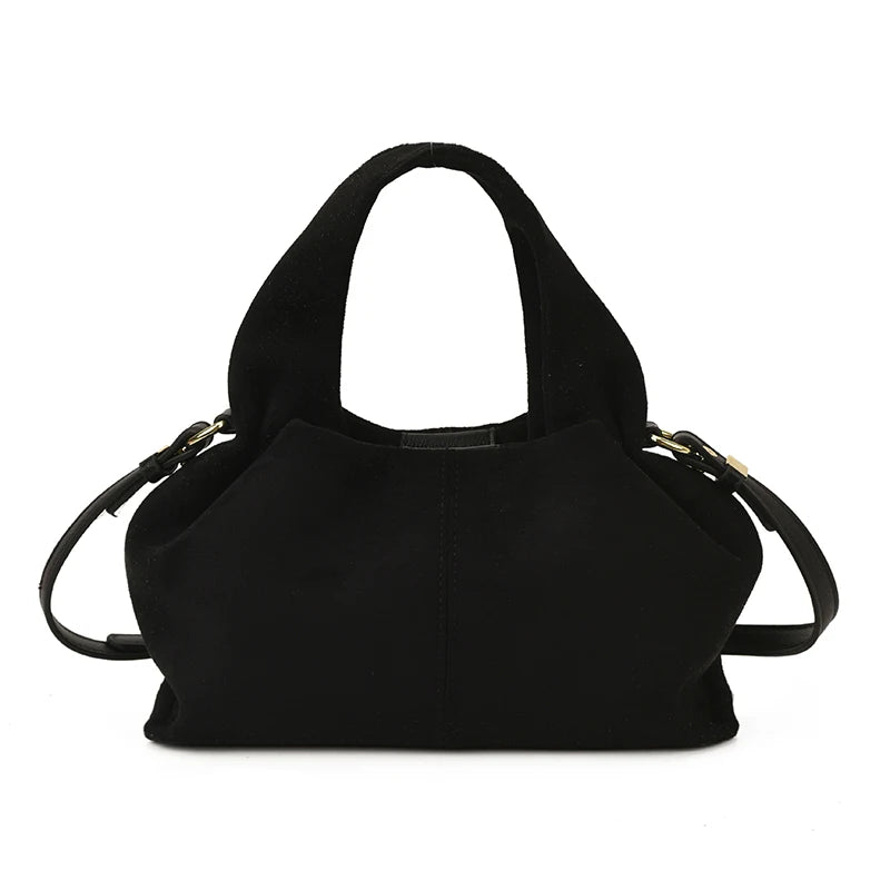 Faux Suede Mini Handbag – Luxury Women's Top-Handle Bag