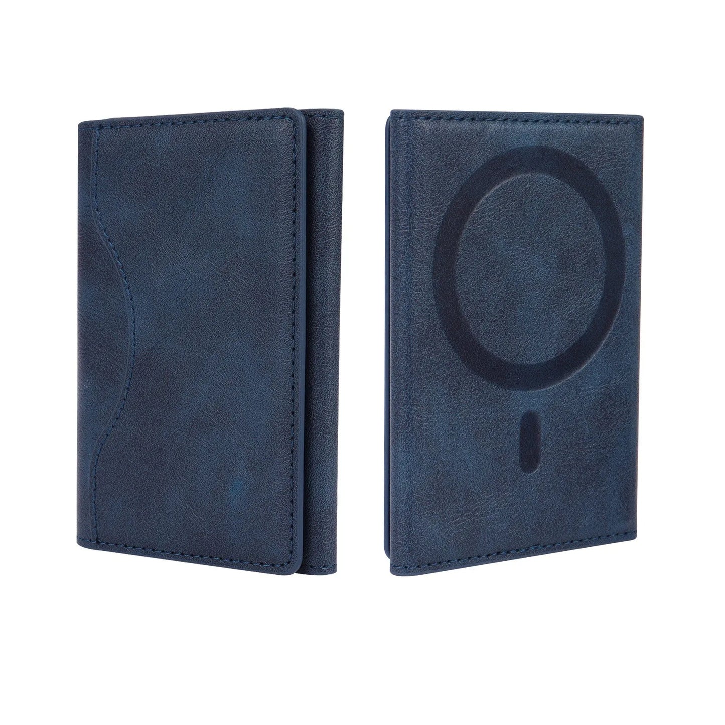 Magnetic Phone Wallet – PU Leather Trifold Card Holder for iPhone