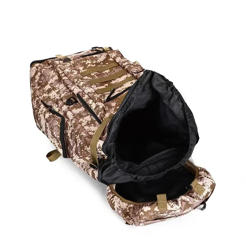Tactical Mountaineering Backpack 80L/100L – Hiking & Camping Bag