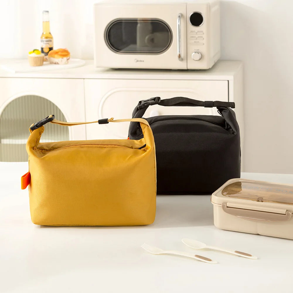 Insulated Lunch Bag – Foldable Portable Lunch Box Tote with Aluminum Foil Lining