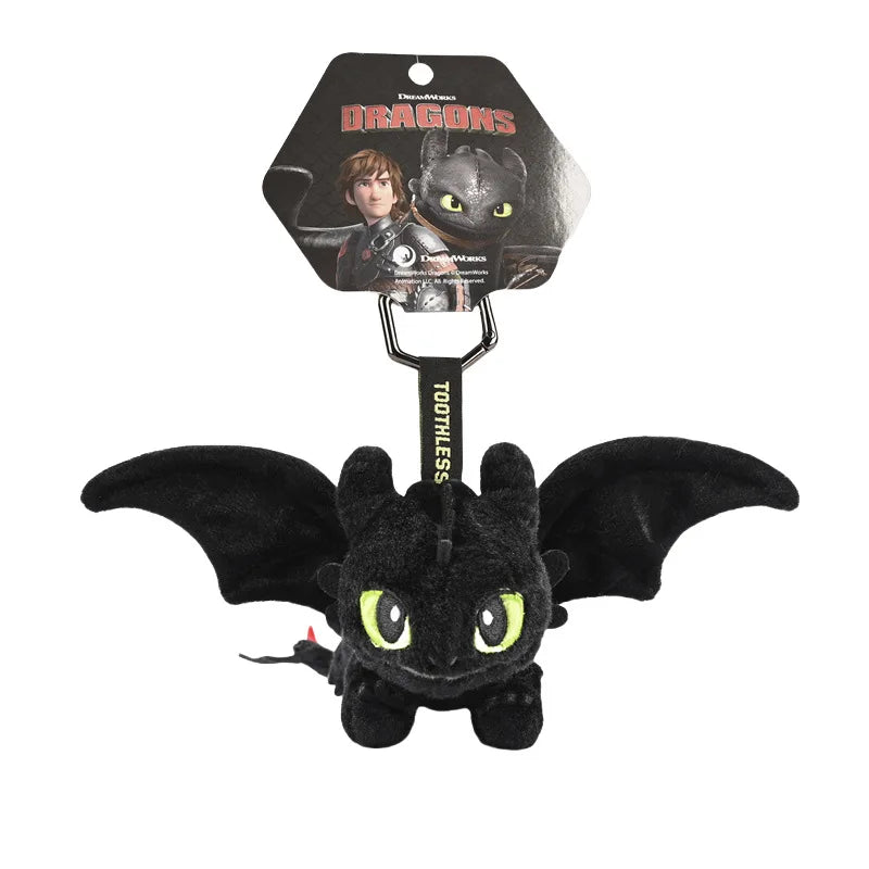 Toothless Plush Keychain & Denim Tote Bag – How to Train Your Dragon Gift