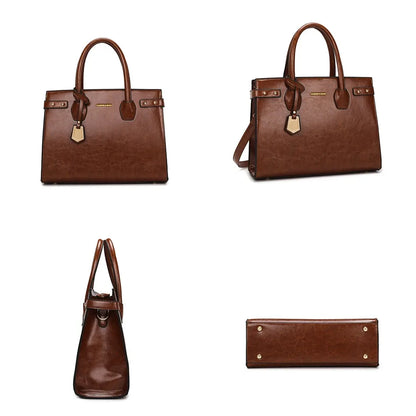 Luxury Leather Tote Bag for Women – Designer Shoulder Handbag