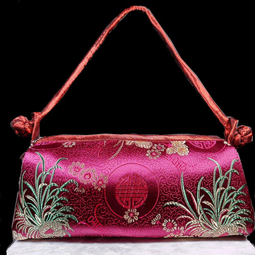 Chinese Silk Embroidery Handbag – Luxury Floral Cheongsam Bag