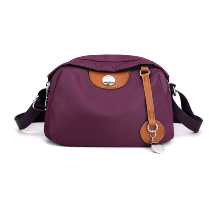 Waterproof Nylon Crossbody Bag - Women's Shell Shoulder Handbag