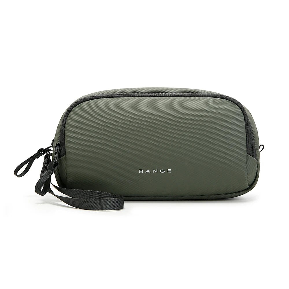BANGE Travel Cable Organizer Clutch – YKK Double Zipper Oxford Pouch