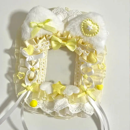 Kawaii Lace Bag Frame DIY Decoration Kit – Anime Card Holder Cover