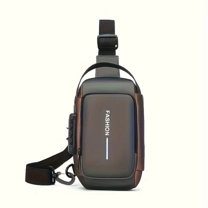 Men's Anti-Theft Sling Bag with Phone Pocket