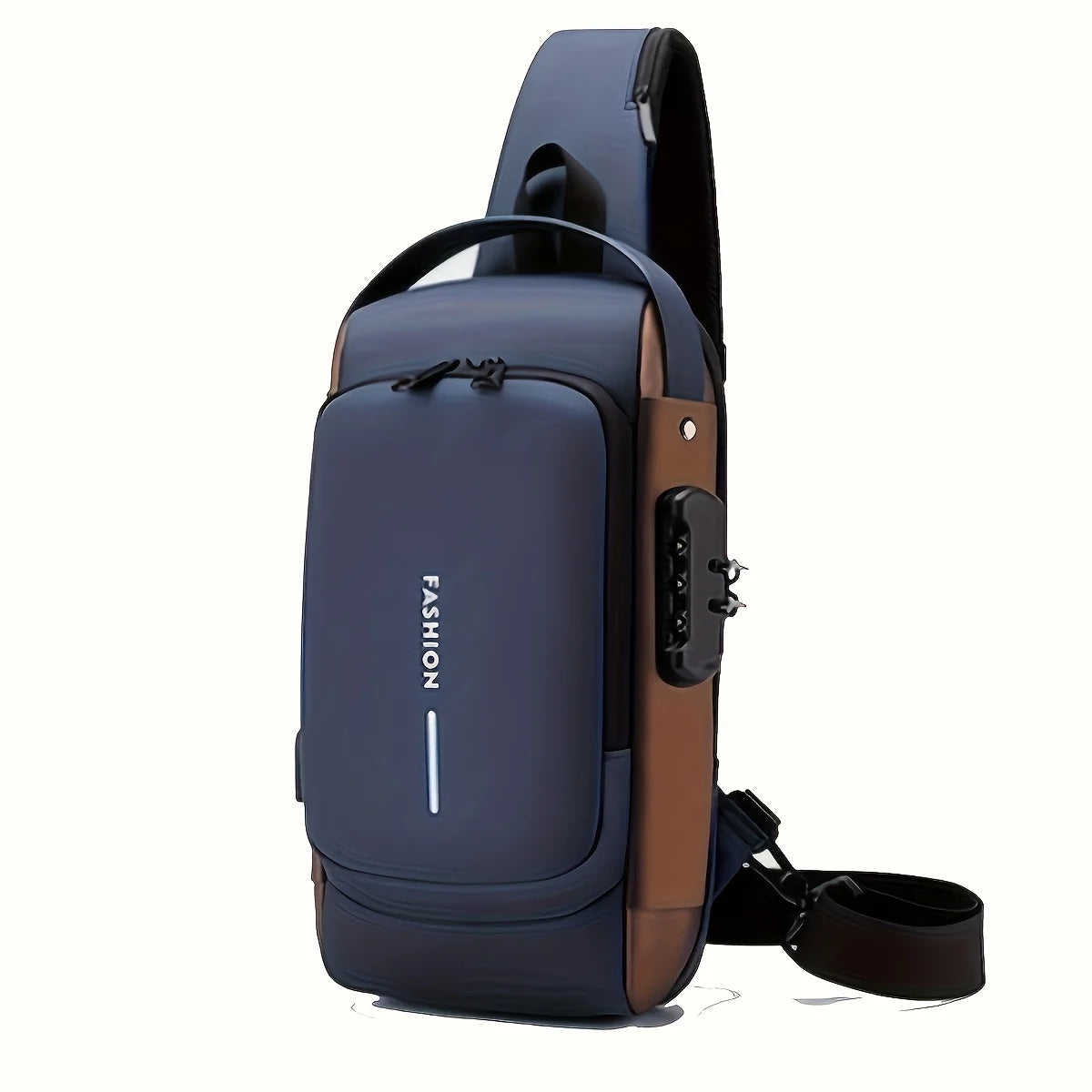 Anti-Theft Sling Bag for Men – USB Charging & Lock