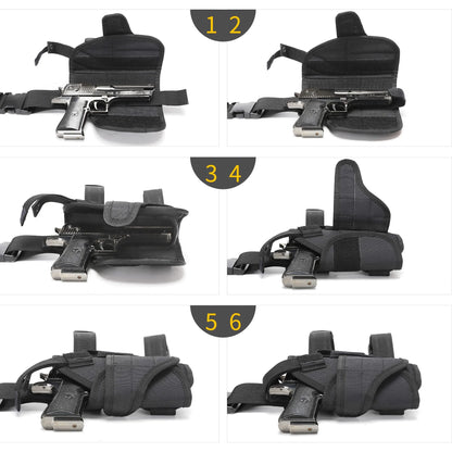 Drop Leg Holster – Tactical Thigh Gun Holster with Mag Pouch for Men & Women