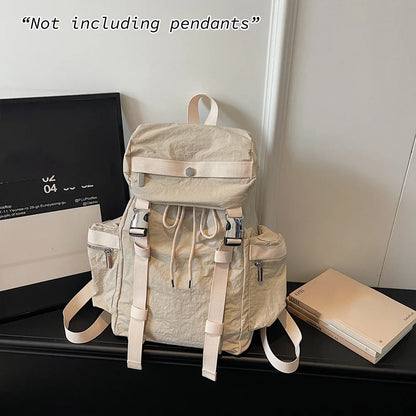 Minimalist Multi-Pocket Backpack with Flip Flap – Large Capacity