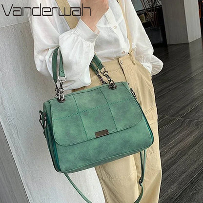 Luxury Soft Leather Crossbody Handbag for Women