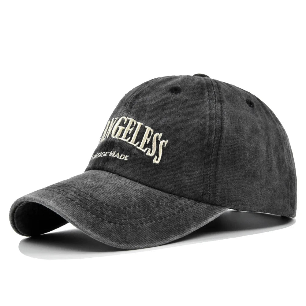 Vintage Washed Baseball Cap – City Embroidery Unisex Dad Hat