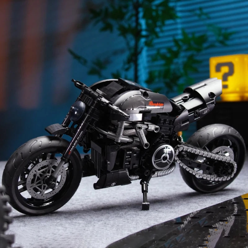 Motorcycle Building Blocks Set 1:8 Scale MOC Model – 538 Pcs