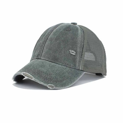 Mesh Baseball Cap – Vintage Washed Trucker Hat
