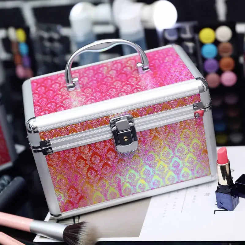 Professional Aluminum Makeup Case with Combination Lock