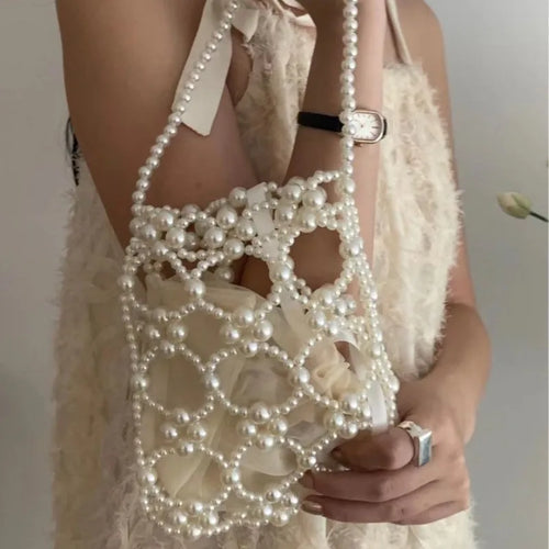 Pearl Crossbody Bag for Women – Elegant Chain Shoulder Purse