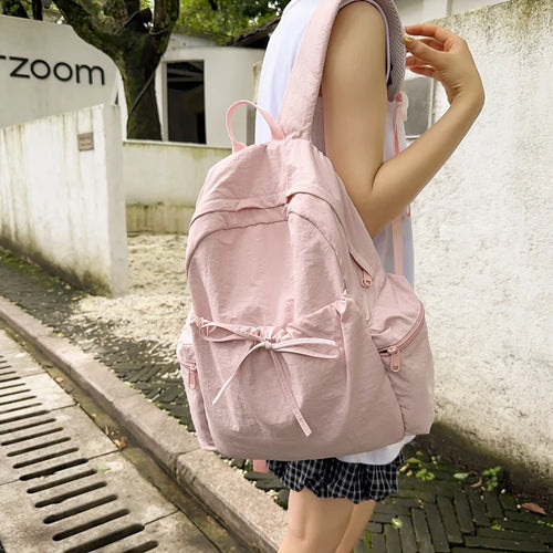 Women's Nylon Backpack – Cute Casual School & Travel Bag