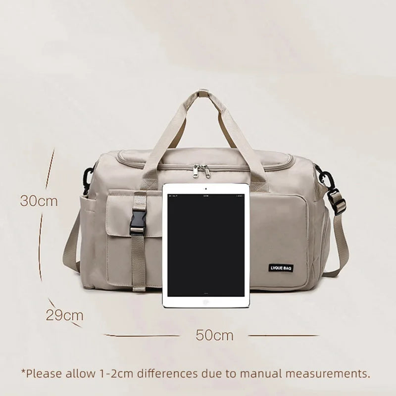 Women's Travel Duffle Bag – Multifunctional Gym & Weekender Backpack