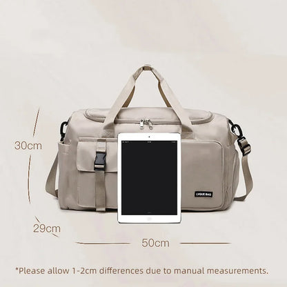 Women's Travel Duffle Bag – Multifunctional Gym & Weekender Backpack