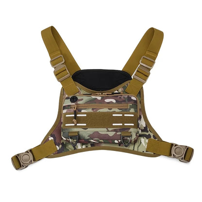 Tactical MOLLE Chest Rig Vest Bag – Airsoft Hunting Shoulder Pack