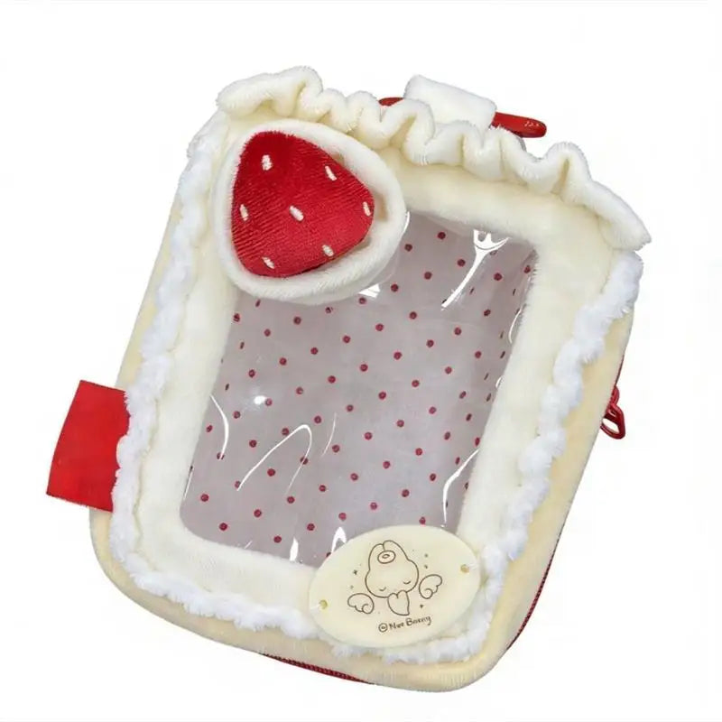 Cake Slice Plush Coin Purse – Kawaii Doll Display Bag