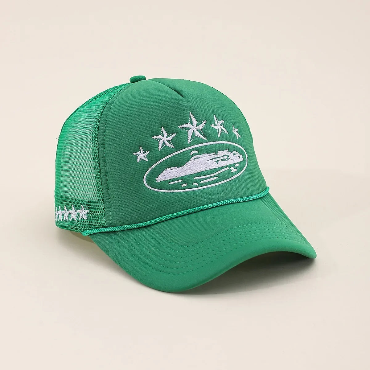 Unisex Men Women Cap Pentagram Embroidery Baseball Net Caps Spring Summer Outdoor Adjustable Casual