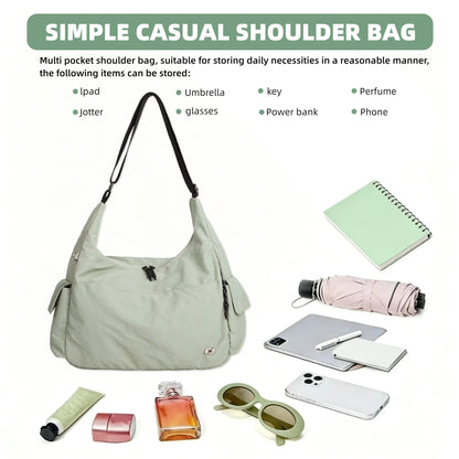 Hobo Shoulder Bag Women's Casual Multi-Pocket Sling