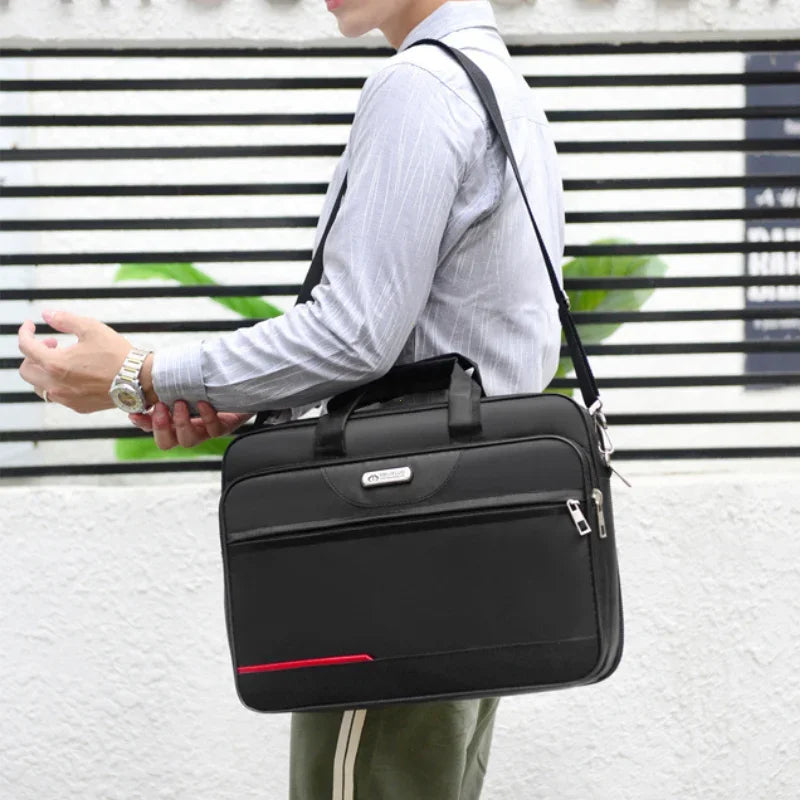 Large Capacity Laptop Briefcase – Business Travel Shoulder Bag