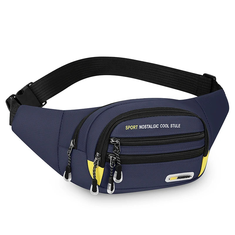 Men's Fanny Pack Multi-Pocket Waist Bag for Sports & Outdoor