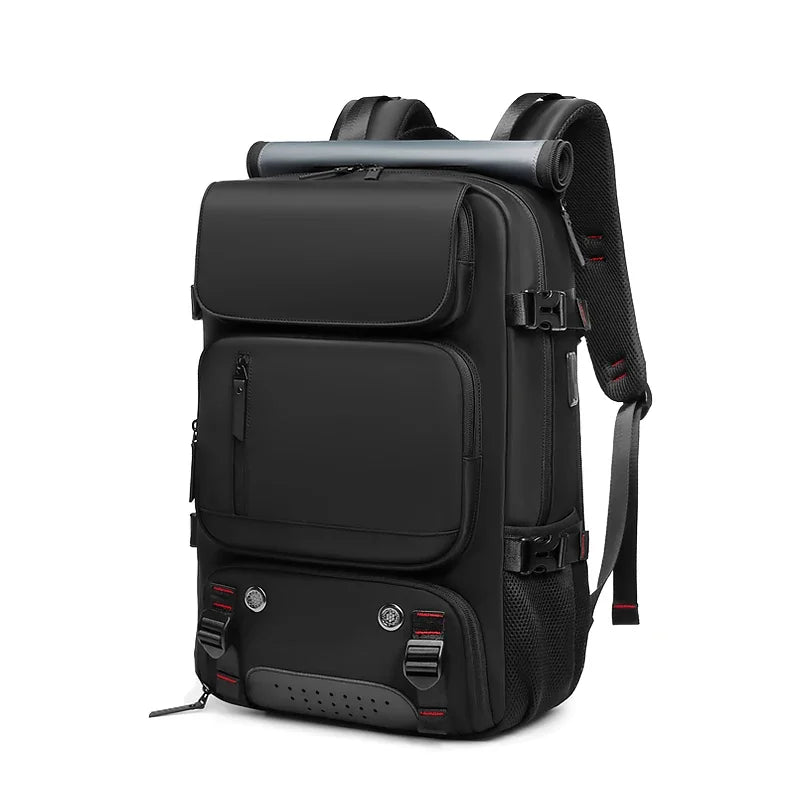 Waterproof 16" Laptop Backpack with Shoe Bag, Hidden USB Port & Hidden Shoulder Straps