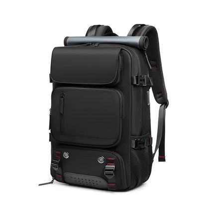 Waterproof 16" Laptop Backpack with Shoe Bag, Hidden USB Port & Hidden Shoulder Straps