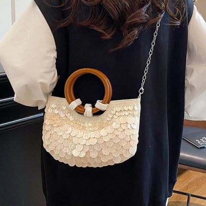 Seashell Beaded Shoulder Bag – Luxury Mermaid Crossbody