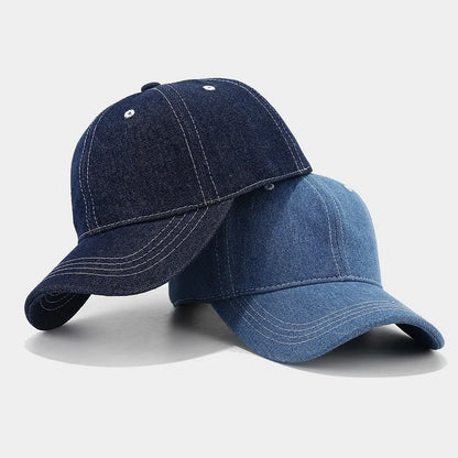 Denim Baseball Cap – Unisex Snapback Sun Visor Hat