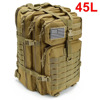 Tactical MOLLE Backpack 30L/50L – 3P Assault Pack for Hiking & Hunting
