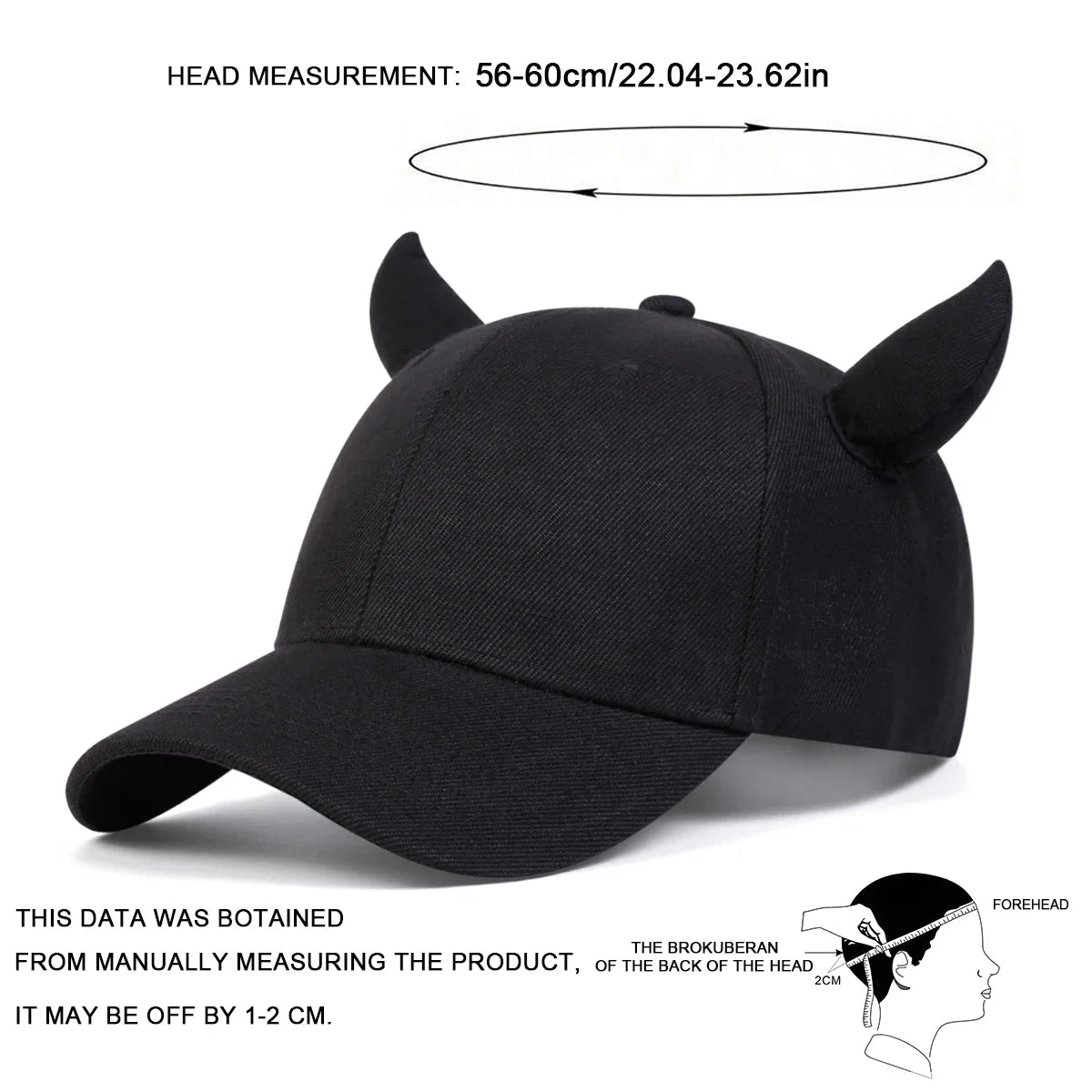 Bull Horn Baseball Cap – Unisex Novelty Hat