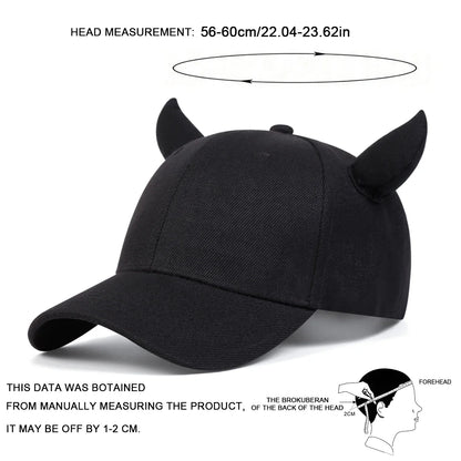 Bull Horn Baseball Cap – Unisex Novelty Hat