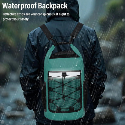25L Waterproof Roll-Top Dry Bag Backpack for Beach & Water Sports