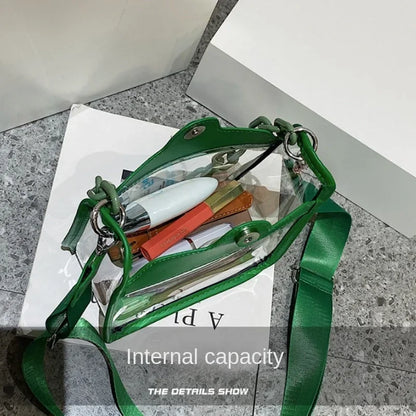 Clear PVC Crossbody Bag – Transparent Chain Shoulder Bag