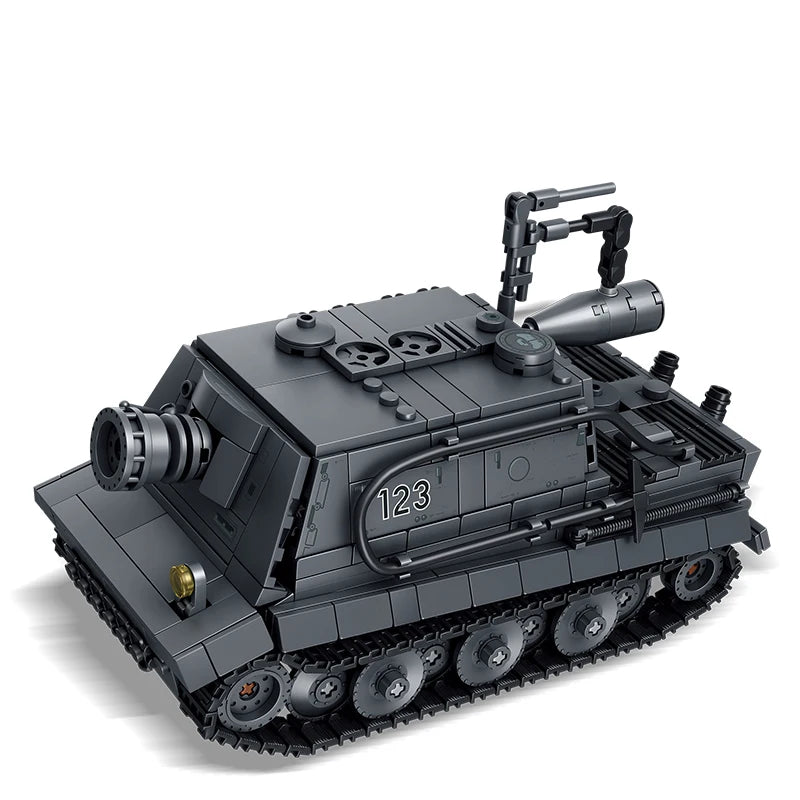 Sturm Tiger Military Building Blocks Set – 38cm Assault Mortar Model