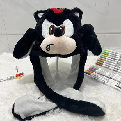 Cute Animal Ear Moving Plush Hat – Kids Cartoon Headband
