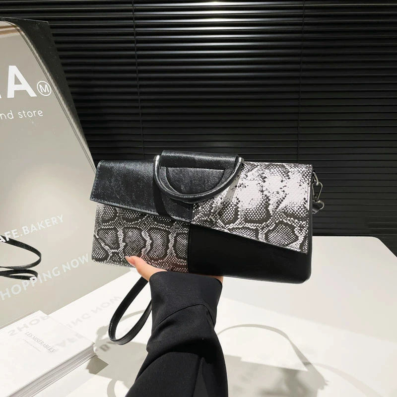 PU Leather Crossbody Clutch Bag – Women's Formal Evening Shoulder Bag