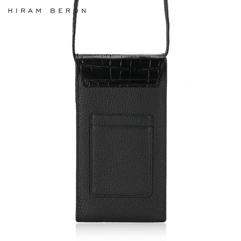 Pebble Leather Crossbody Pouch for Men – Premium Luxury Bag