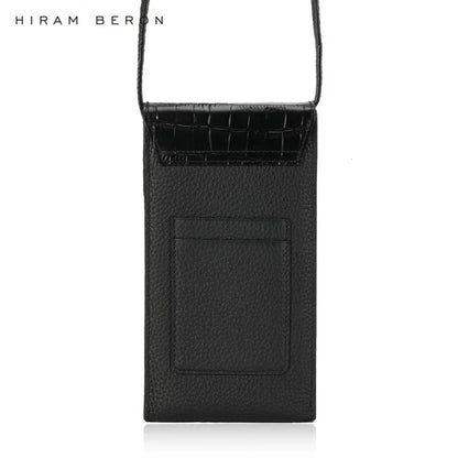 Pebble Leather Crossbody Pouch for Men – Premium Luxury Bag