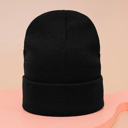 Dinosaur Embroidery Beanie Hat – Warm Knit Cap for Men & Women