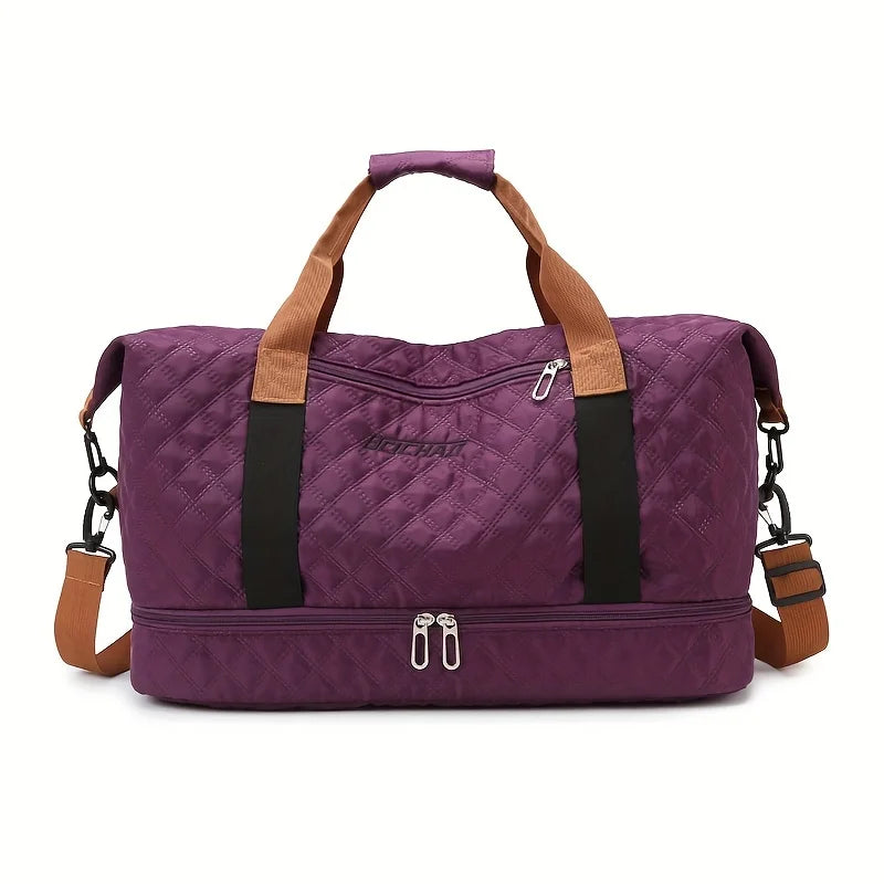 Travel Duffle Bag with Shoe Compartment – Large Weekender